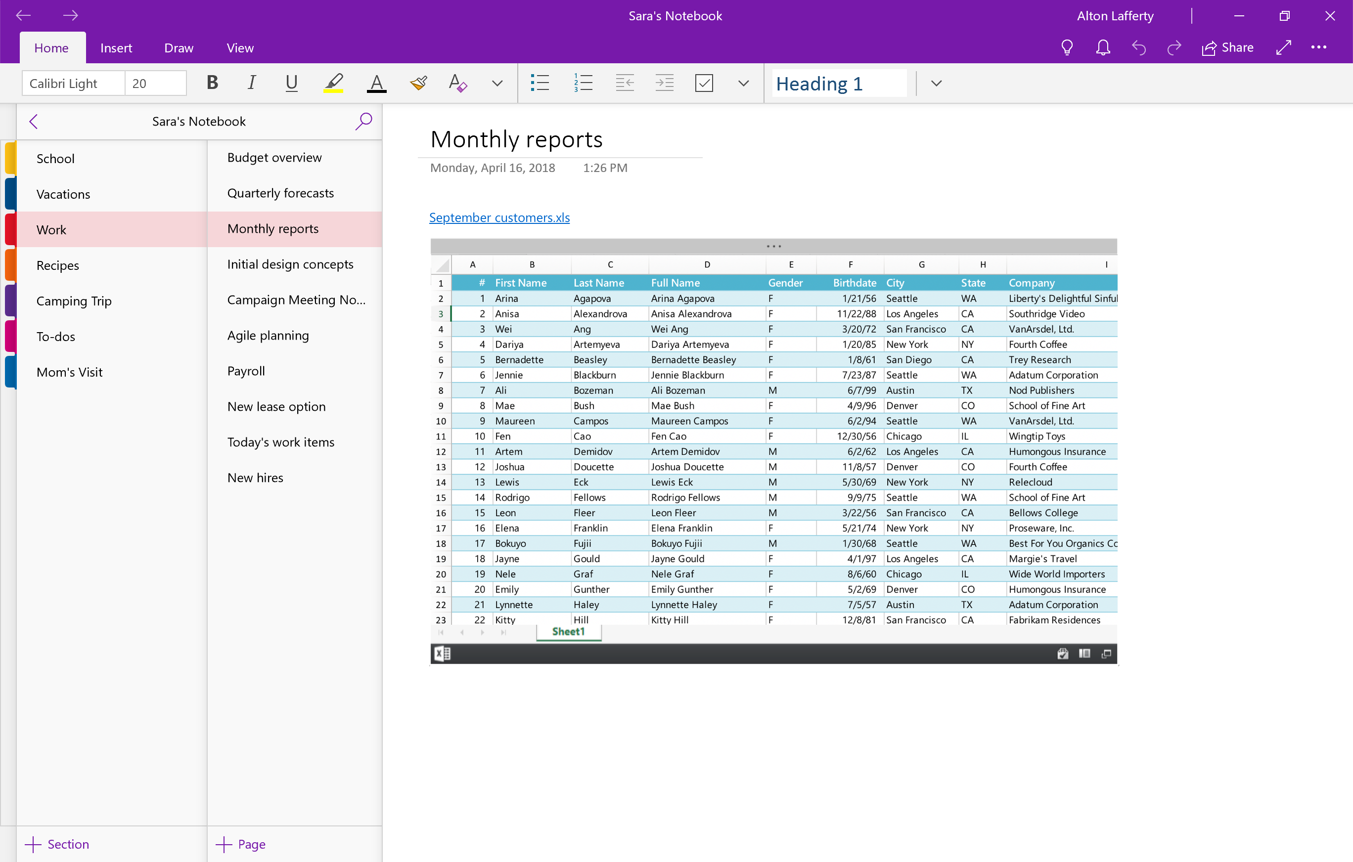 outlook 2016 for mac onenote